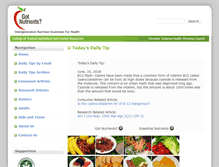 Tablet Screenshot of gotnutrients.net